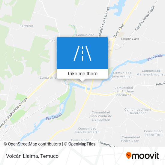 Mapa de Volcán Llaima