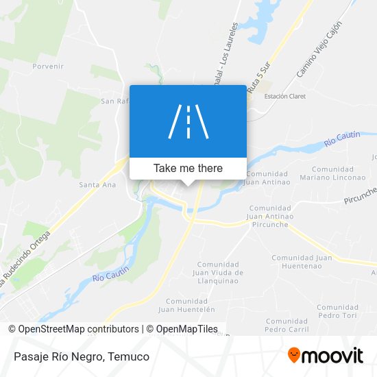Mapa de Pasaje Río Negro