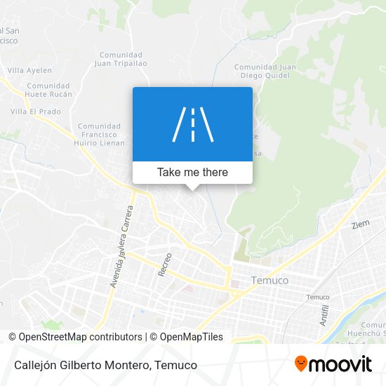 Callejón Gilberto Montero map