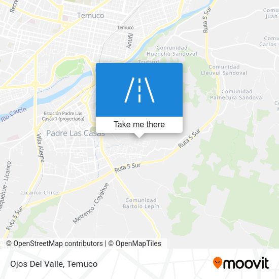 Mapa de Ojos Del Valle