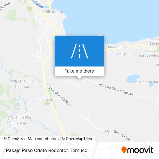 Pasaje Paso Cristo Redentor map