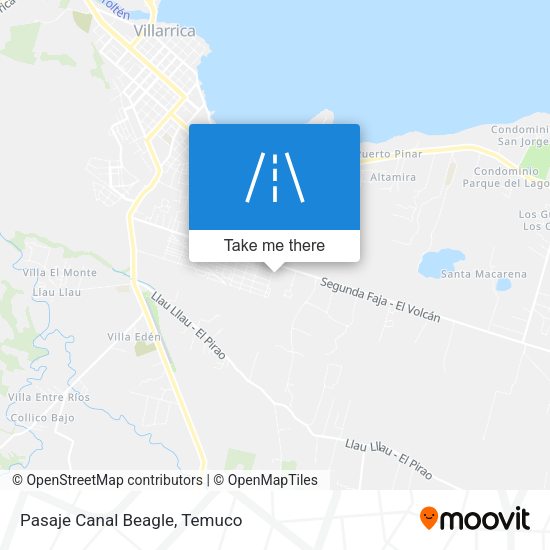 Mapa de Pasaje Canal Beagle