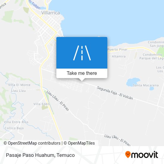 Mapa de Pasaje Paso Huahum