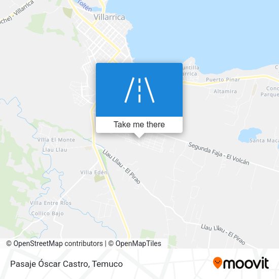 Pasaje Óscar Castro map
