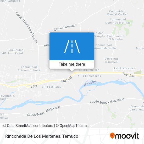 Rinconada De Los Maitenes map