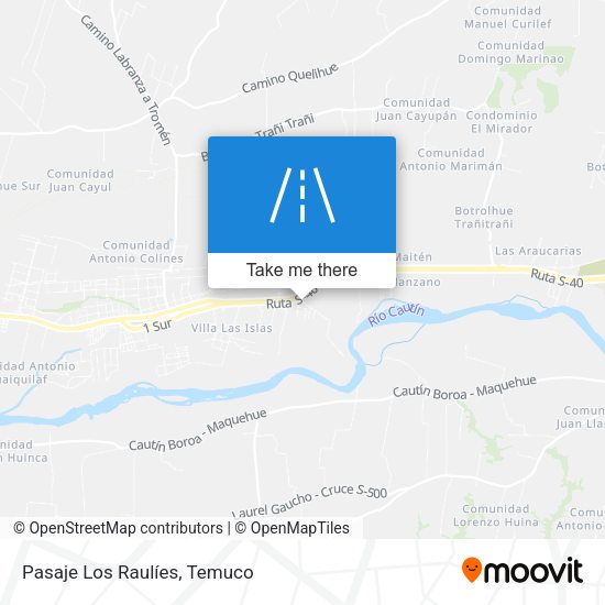 Mapa de Pasaje Los Raulíes