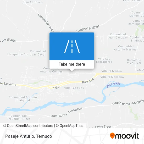 Pasaje Anturio map