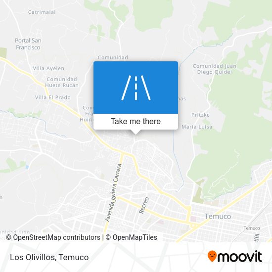 Mapa de Los Olivillos