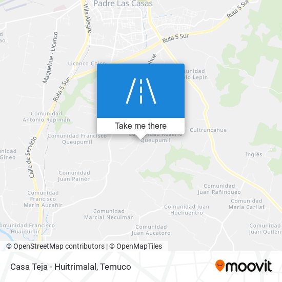 Mapa de Casa Teja - Huitrimalal