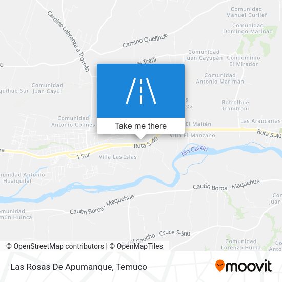 Las Rosas De Apumanque map