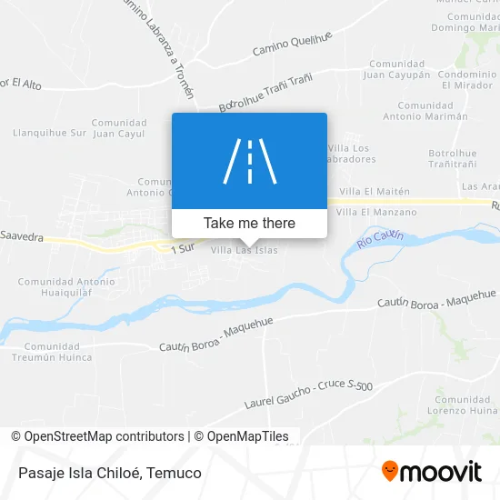 Pasaje Isla Chiloé map