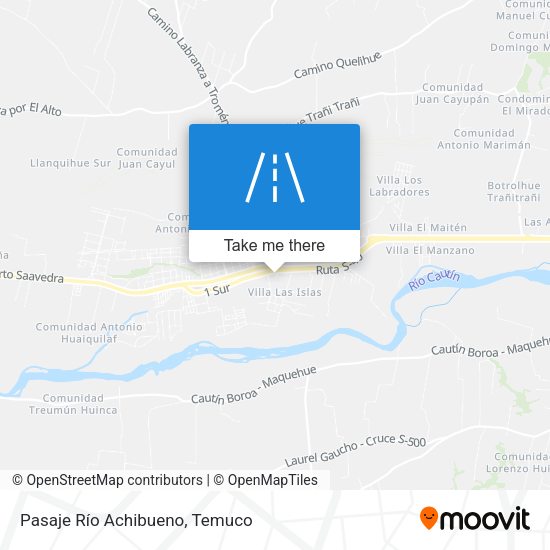 Pasaje Río Achibueno map