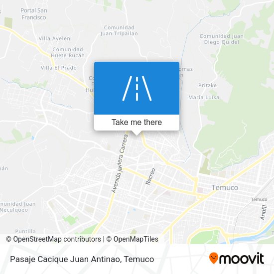 Pasaje Cacique Juan Antinao map