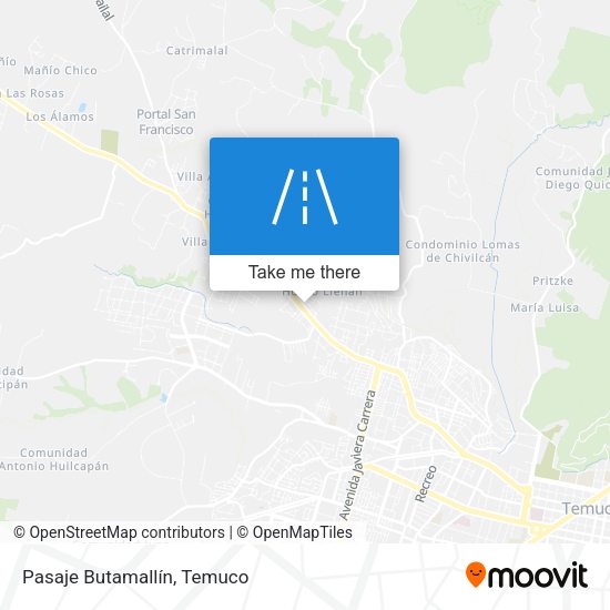 Pasaje Butamallín map