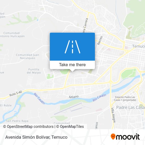 Avenida Simón Bolívar map