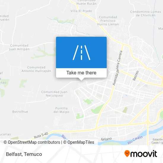 Belfast map