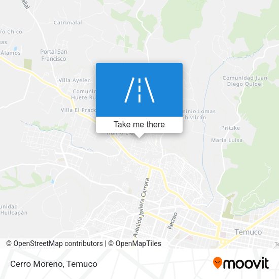 Mapa de Cerro Moreno