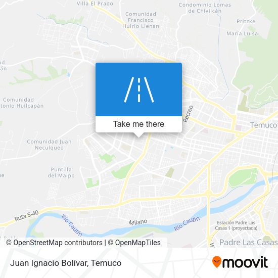 Juan Ignacio Bolívar map