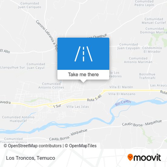Mapa de Los Troncos