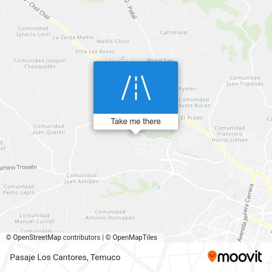 Pasaje Los Cantores map