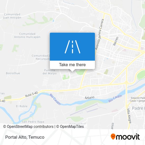 Mapa de Portal Alto