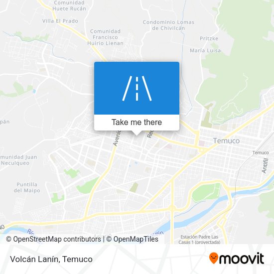 Mapa de Volcán Lanín