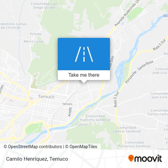 Mapa de Camilo Henríquez