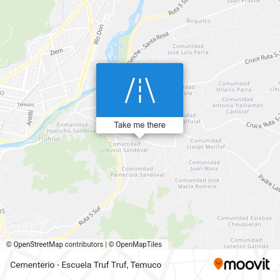 Mapa de Cementerio - Escuela Truf Truf