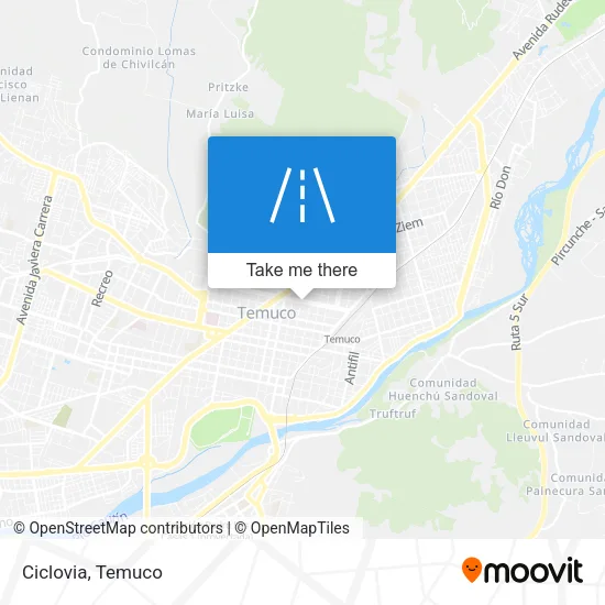 Ciclovia map