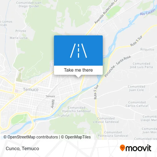 Mapa de Cunco