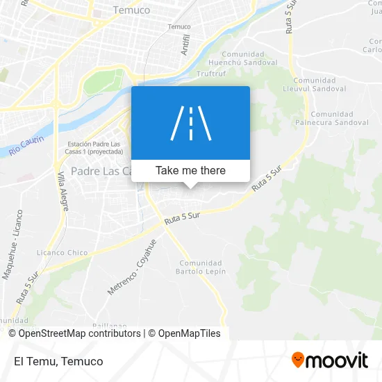 El Temu map
