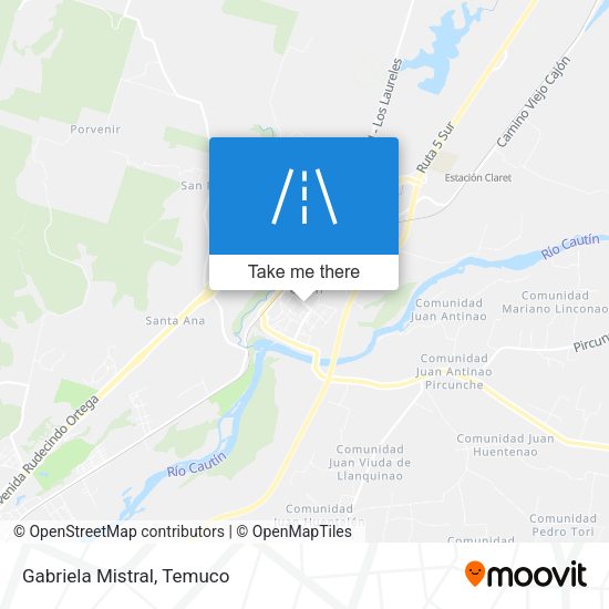 Mapa de Gabriela Mistral