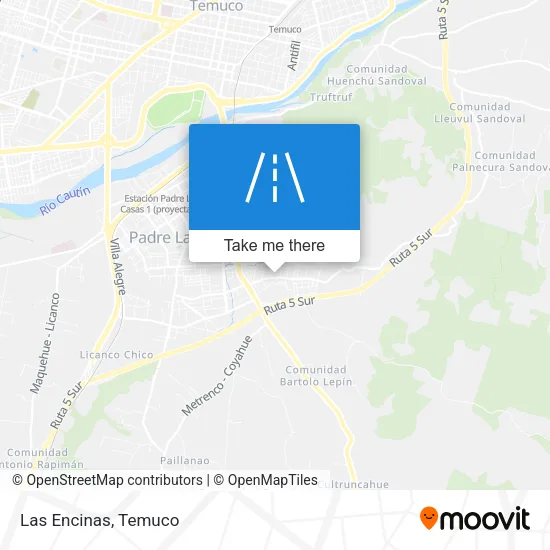 Las Encinas map