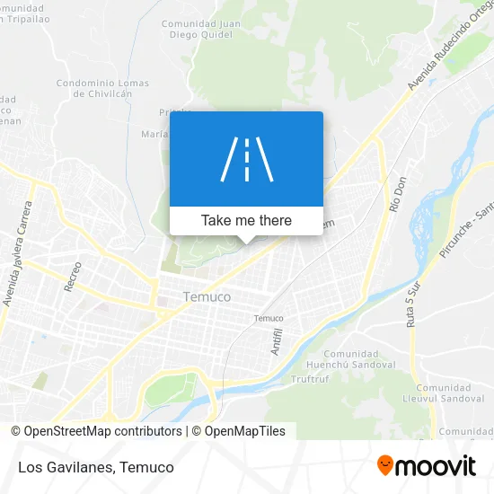 Los Gavilanes map