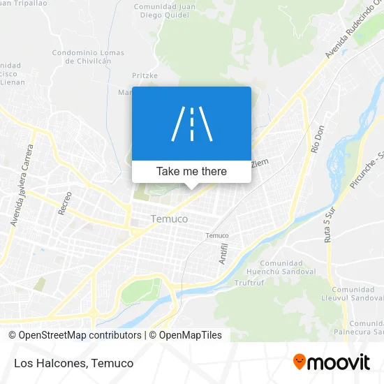 Los Halcones map