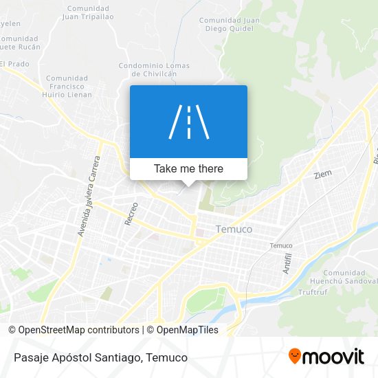 Pasaje Apóstol Santiago map