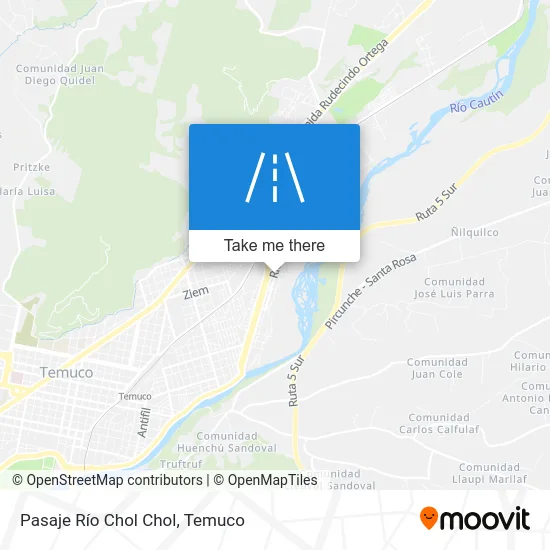 Pasaje Río Chol Chol map