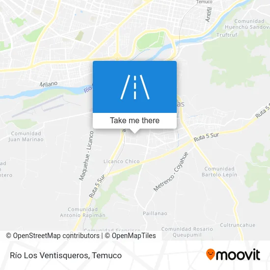 Río Los Ventisqueros map