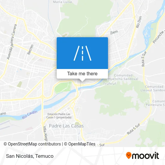 San Nicolás map