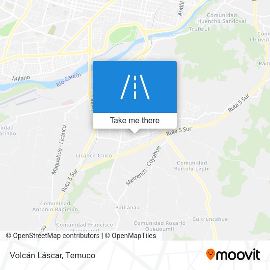 Volcán Láscar map