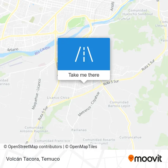 Volcán Tacora map
