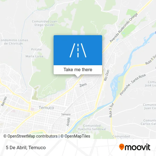 5 De Abril map
