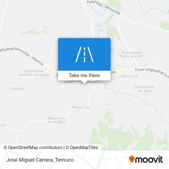 José Miguel Carrera map