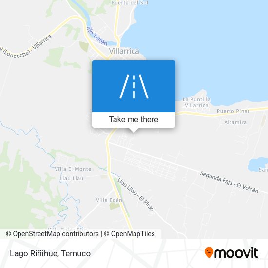 Mapa de Lago Riñihue