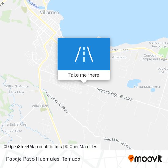Mapa de Pasaje Paso Huemules