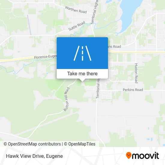 Hawk View Drive map