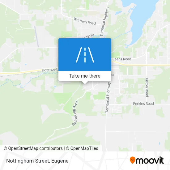 Nottingham Street map