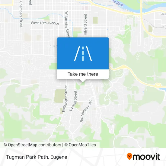 Tugman Park Path map