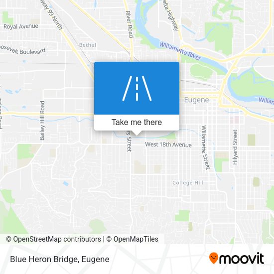 Mapa de Blue Heron Bridge
