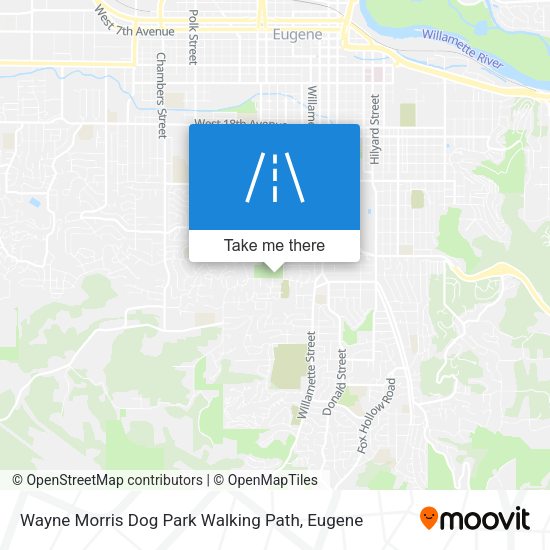 Wayne Morris Dog Park Walking Path map